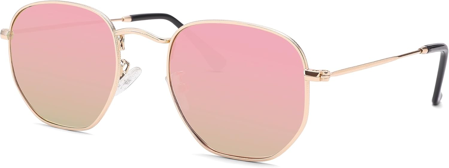 Поляризованные шестиугольные солнцезащитные очки Pro Acme для женщин и мужчин, квадратная металлическая оправа, защита от УФ-излучения, для вождения и использования на открытом воздухе, 04 Gold Frame/Pink Mirror Lens
Поляризованные шестиугольные солнцезащитные очки Pro Acme для женщин и мужчин, квадратная металлическая оправа, защита от УФ-излучения, для вождения и использования на открытом воздухе, 04 Gold Frame/Pink Mirror Lens