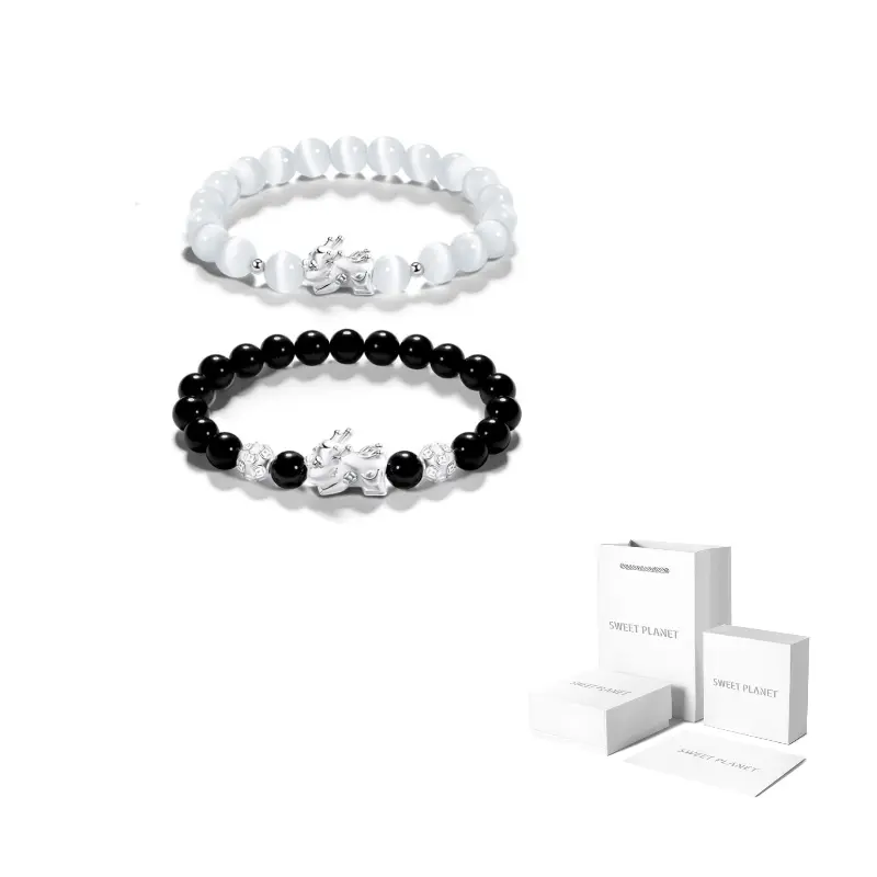 SWEET PLANET Синтетический обсидиановый браслет Unisex
SWEET PLANET Синтетический обсидиановый браслет Unisex