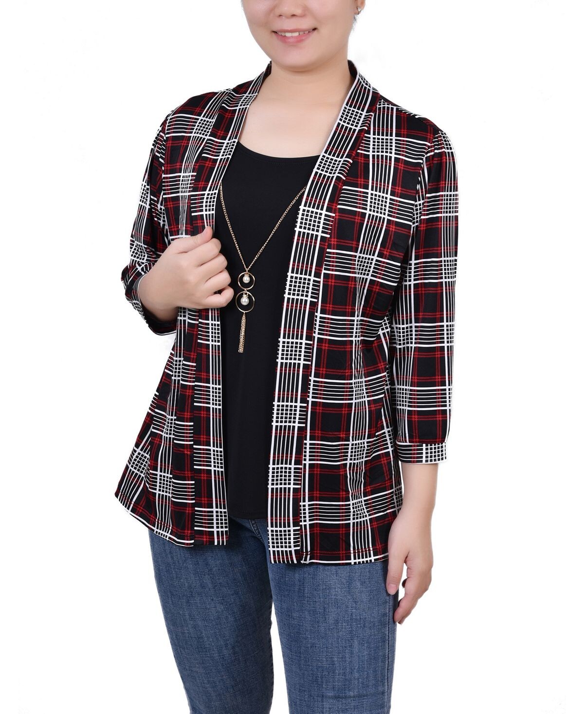 Миниатюрный топ с рукавами 3/4 и двумя принтами NY Collection
Миниатюрный топ с рукавами 3/4 и двумя принтами NY Collection