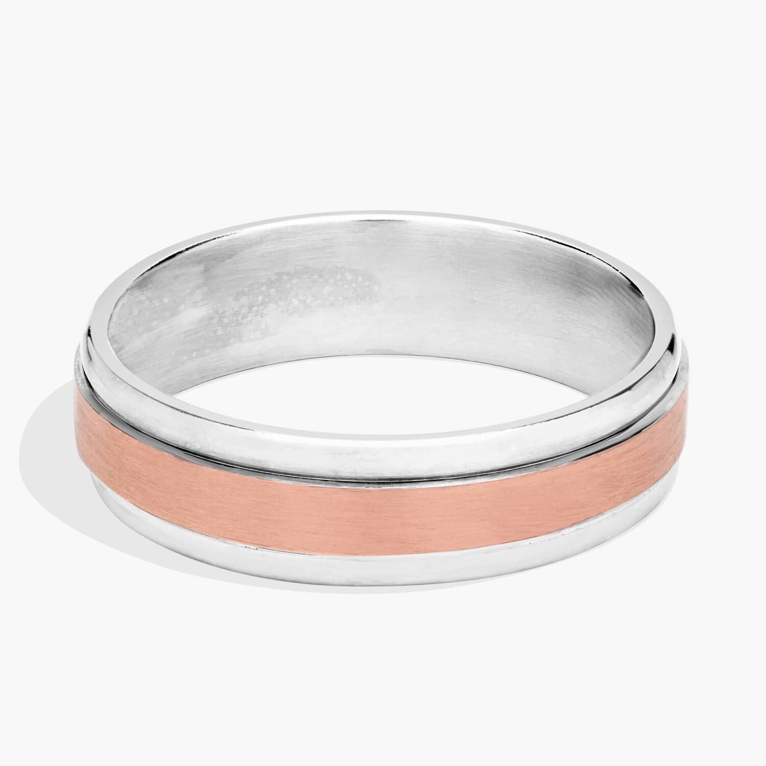 Обручальное кольцо с матовой инкрустацией из 14-каратного белого и розового золота (6 мм) Blue Nile
Обручальное кольцо с матовой инкрустацией из 14-каратного белого и розового золота (6 мм) Blue Nile