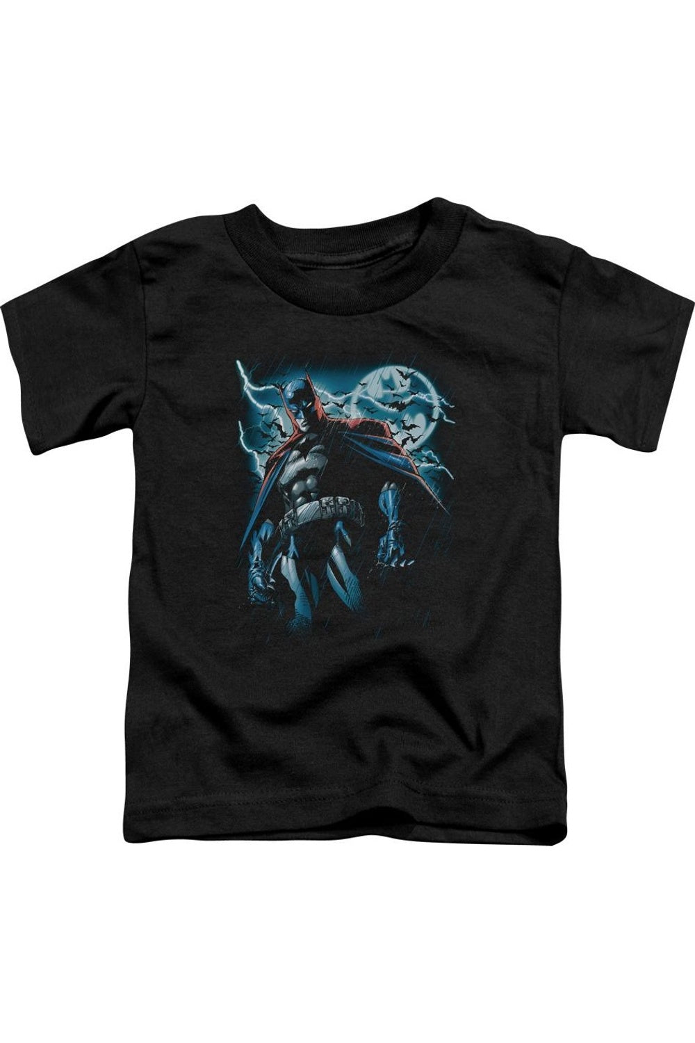 Футболка с коротким рукавом Batman Stormy Knight для малышей Gildan, черный 
Футболка с коротким рукавом Batman Stormy Knight для малышей Gildan, черный