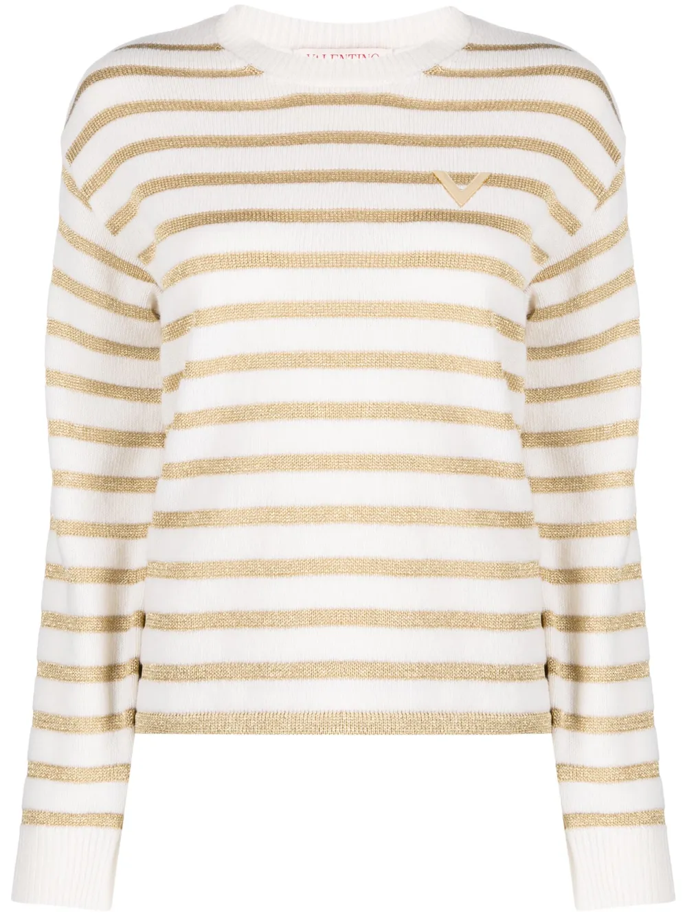 Джемпер в полоску с эффектом металлик VALENTINO GARAVANI, нейтральный
Джемпер в полоску с эффектом металлик VALENTINO GARAVANI, нейтральный