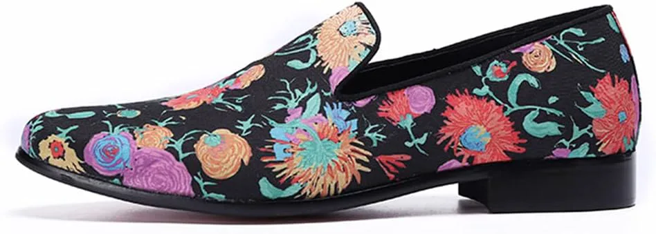 Мужские слипоны Santimon - удобные туфли из натуральной кожи с цветочным принтом, повседневные мокасины для вечеринки, путешествий и свадьбы, черный
Мужские слипоны Santimon - удобные туфли из натуральной кожи с цветочным принтом, повседневные мокасины для вечеринки, путешествий и свадьбы, черный