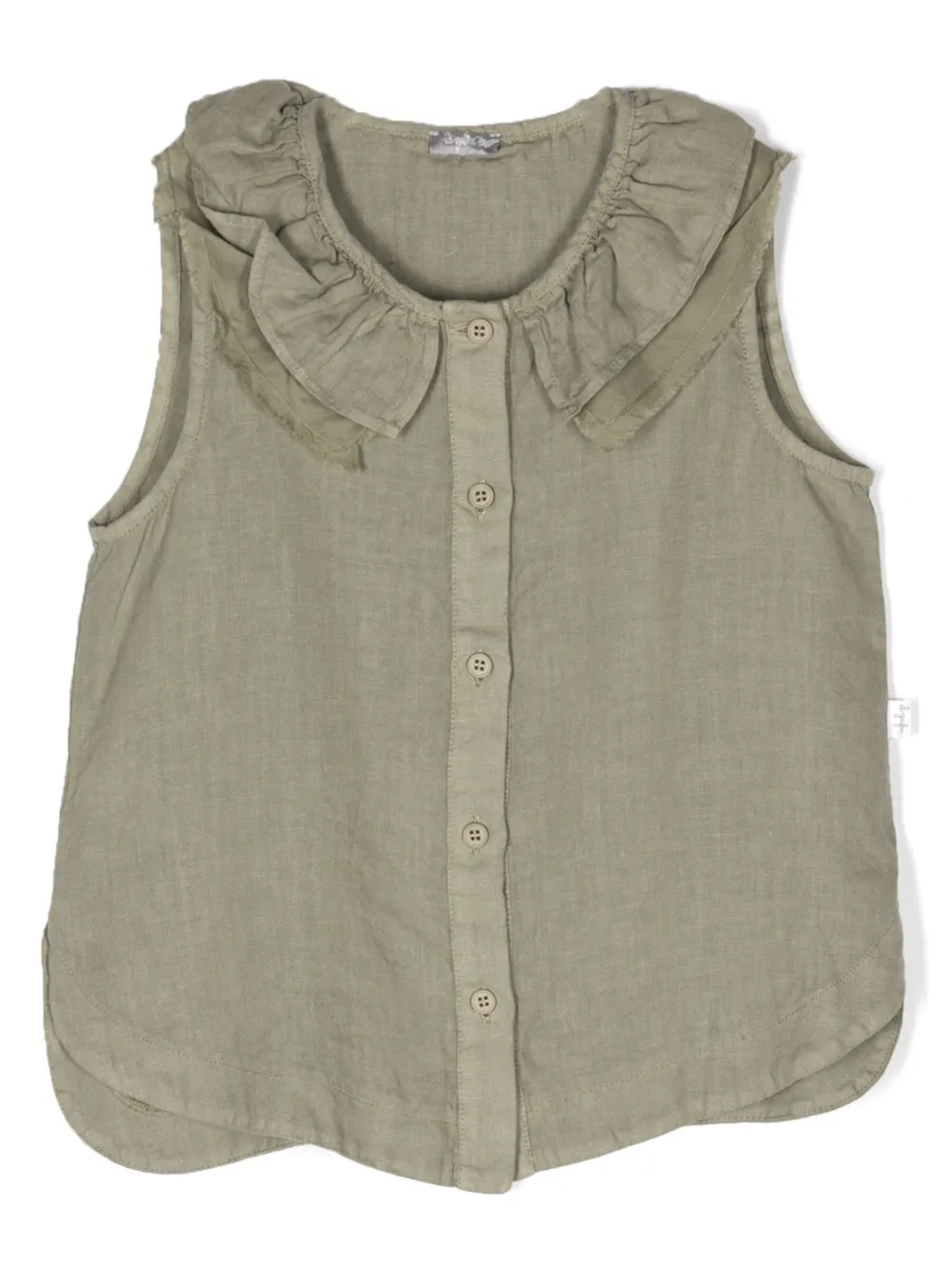 Рубашка с оборками на воротнике Il Gufo, зеленый
Рубашка с оборками на воротнике Il Gufo, зеленый