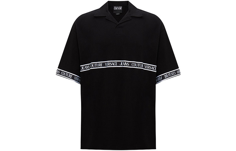 Хлопковая поло с логотипом Couture VERSACE JEANS, черный
Хлопковая поло с логотипом Couture VERSACE JEANS, черный