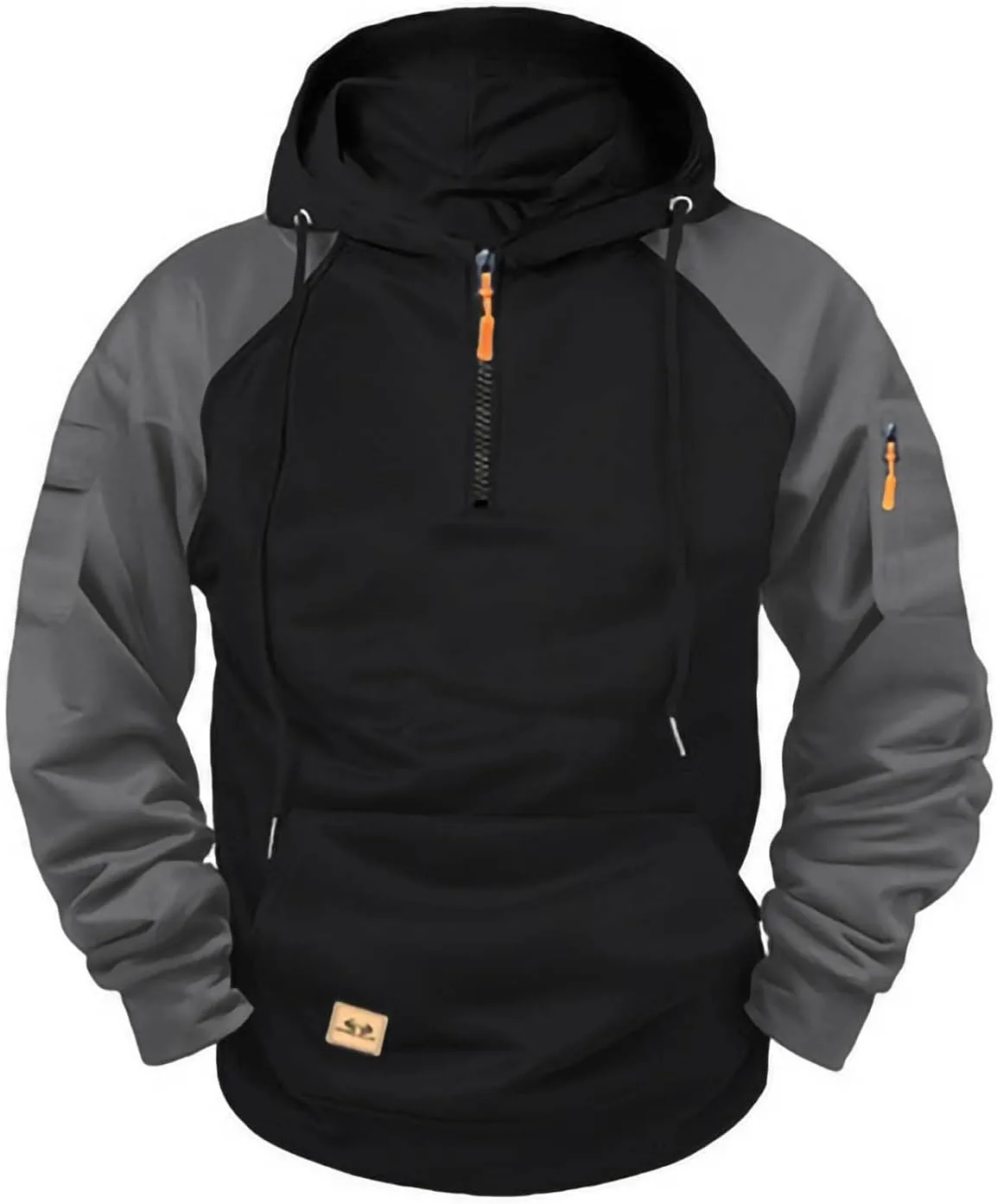 Толстовка с капюшоном Quarter Zip Up для мужчин, цветной блок, с карманом
Толстовка с капюшоном Quarter Zip Up для мужчин, цветной блок, с карманом