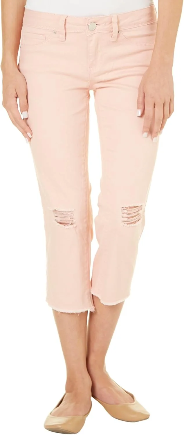 YMI Juniors Solid Destructed Denim Capris YMI Royalty
YMI Juniors Solid Destructed Denim Capris YMI Royalty