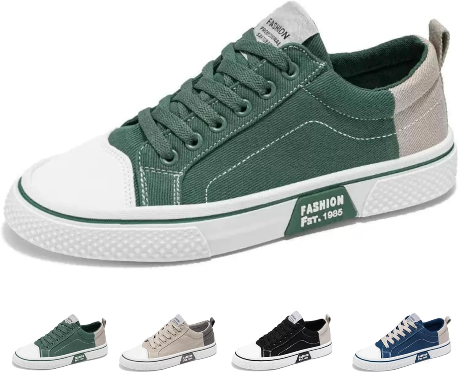 Мужские модные повседневные кроссовки MACEFIL из холщовой ткани, дышащие, классические на шнуровке, удобные, для улицы и ходьбы, зеленый
Мужские модные повседневные кроссовки MACEFIL из холщовой ткани, дышащие, классические на шнуровке, удобные, для улицы и ходьбы, зеленый