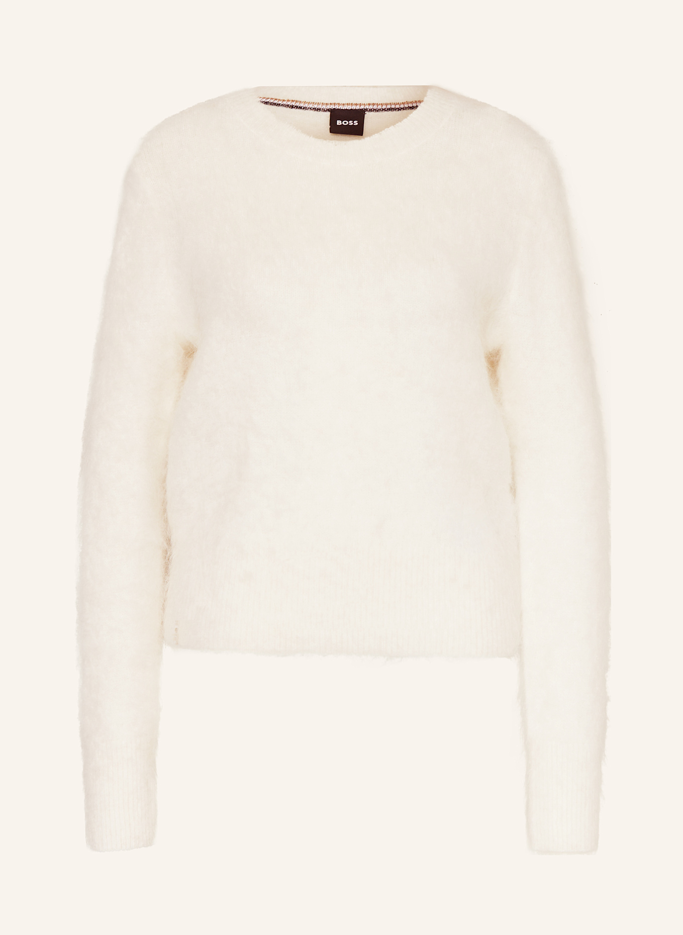 Свитер флеретти с альпакой Boss, белый
Свитер флеретти с альпакой Boss, белый