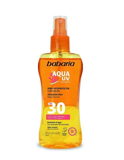 Солнцезащитный спрей SPF30 Babaria, Aqua Uv
Солнцезащитный спрей SPF30 Babaria, Aqua Uv