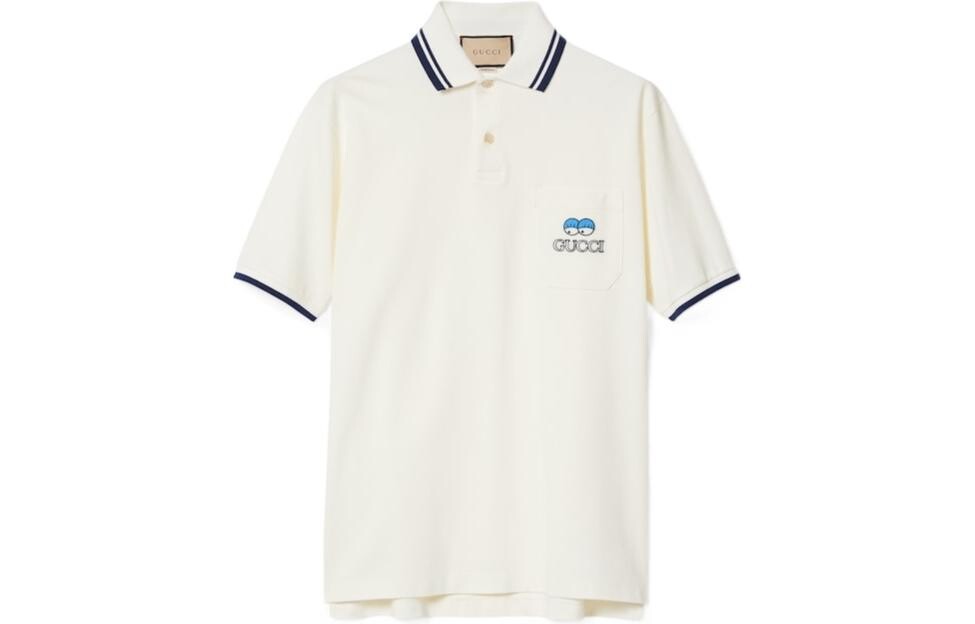 Рубашка поло мужская белая Gucci, белый 
Рубашка поло мужская белая Gucci, белый