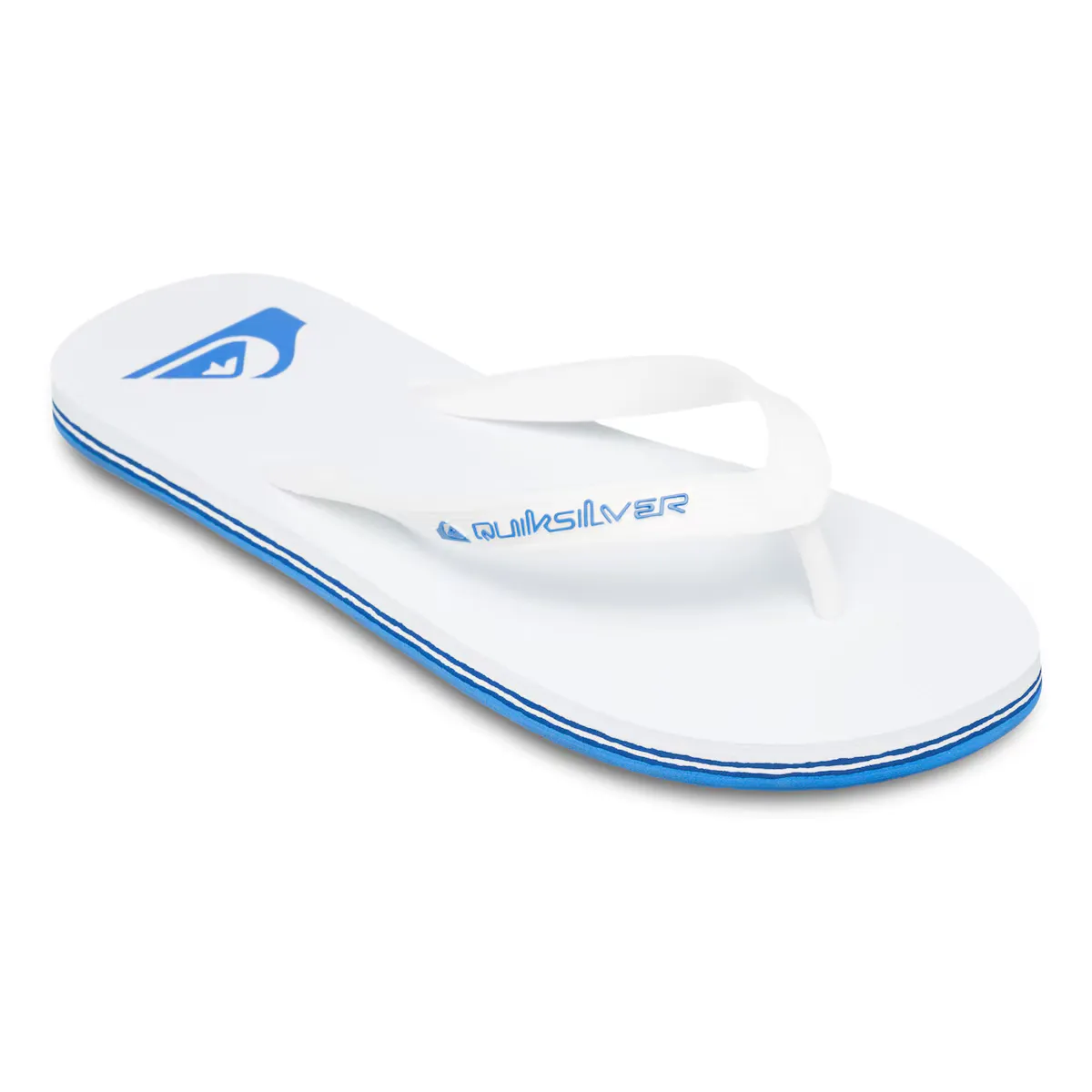 Мужские шлепанцы Quiksilver Molokai Core, белый/синий 
Мужские шлепанцы Quiksilver Molokai Core, белый/синий