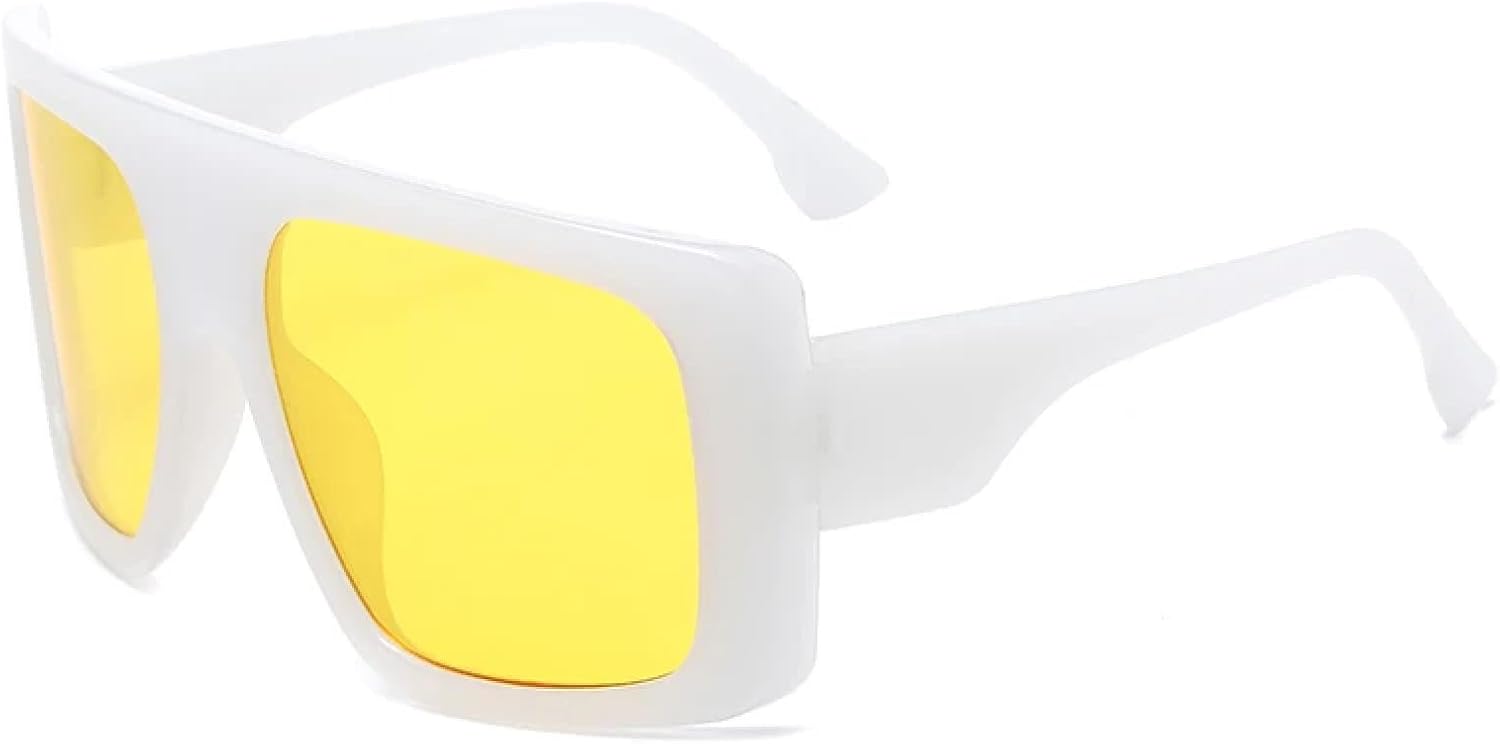 Большие женские ретро-солнцезащитные очки с черным градиентом для мужчин, солнцезащитные очки в крупной оправе с защитой от УФ-излучения UV400 TKKTLLT, Jelly White Yellow
Большие женские ретро-солнцезащитные очки с черным градиентом для мужчин, солнцезащитные очки в крупной оправе с защитой от УФ-излучения UV400 TKKTLLT, Jelly White Yellow