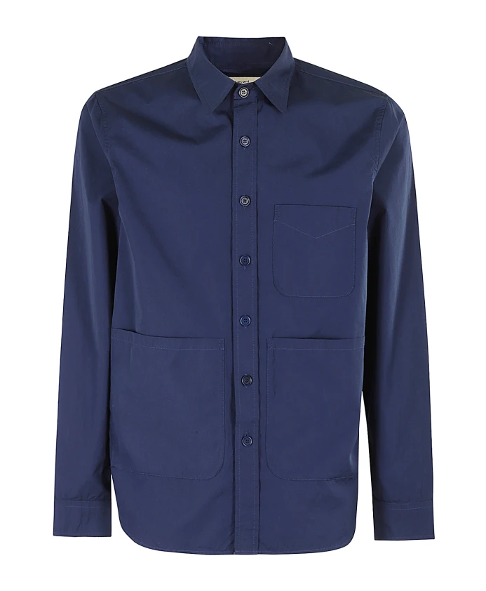 Повседневная хлопковая рубашка Aspesi, синий
Повседневная хлопковая рубашка Aspesi, синий