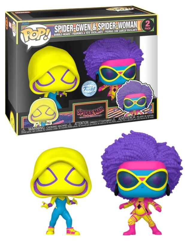 Funko POP! Человек-паук atsv pop, 2 упаковки, Гвен-паук и женщина-паук (blklt)
Funko POP! Человек-паук atsv pop, 2 упаковки, Гвен-паук и женщина-паук (blklt)