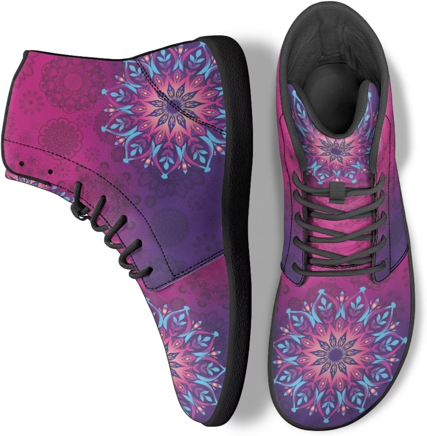 Женские бохо кроссовки с мандалой и цветочным узором, дышащие, высокие, для ходьбы, офиса и путешествий Ecaestolph, фиолетовый
Женские бохо кроссовки с мандалой и цветочным узором, дышащие, высокие, для ходьбы, офиса и путешествий Ecaestolph, фиолетовый