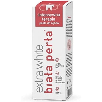 Зубная паста Biala Perla Extra White отбеливающая, 75 мл, Zielnik Apteczny
Зубная паста Biala Perla Extra White отбеливающая, 75 мл, Zielnik Apteczny