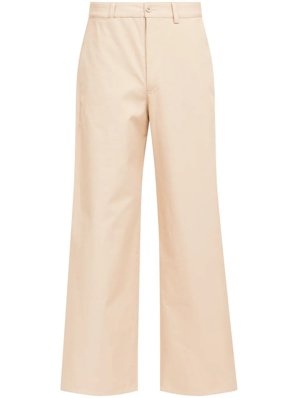 Габардиновые брюки широкого кроя MM6 Maison Margiela, нейтральный
Габардиновые брюки широкого кроя MM6 Maison Margiela, нейтральный