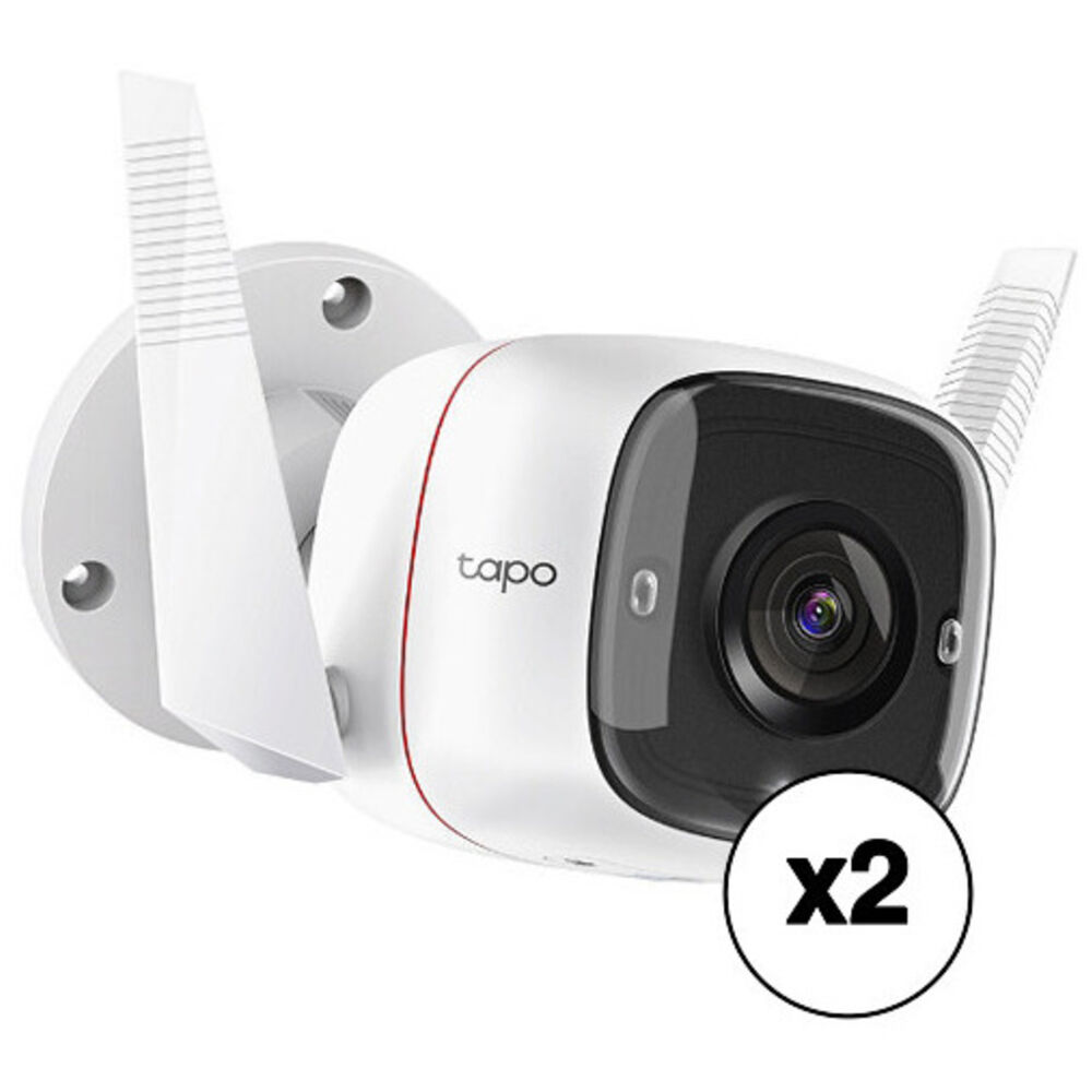 Уличная сетевая камера безопасности TP-Link Tapo C310 3 МП с Wi-Fi и ночным видением (2 шт.)
Уличная сетевая камера безопасности TP-Link Tapo C310 3 МП с Wi-Fi и ночным видением (2 шт.)