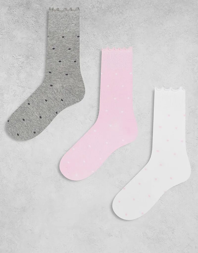 JJXX 3 Пары носков в горошек белого и смешанного цветов
JJXX 3 Пары носков в горошек белого и смешанного цветов