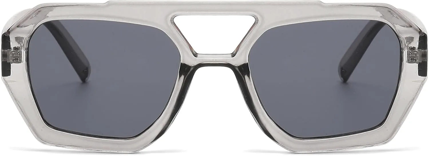 Солнцезащитные очки Hycredi Retro Aviator для женщин и мужчин, модные очки с шестиугольной толстой оправой и квадратной двойной перемычкой, D4* Gray/Gray
Солнцезащитные очки Hycredi Retro Aviator для женщин и мужчин, модные очки с шестиугольной толстой оправой и квадратной двойной перемычкой, D4* Gray/Gray