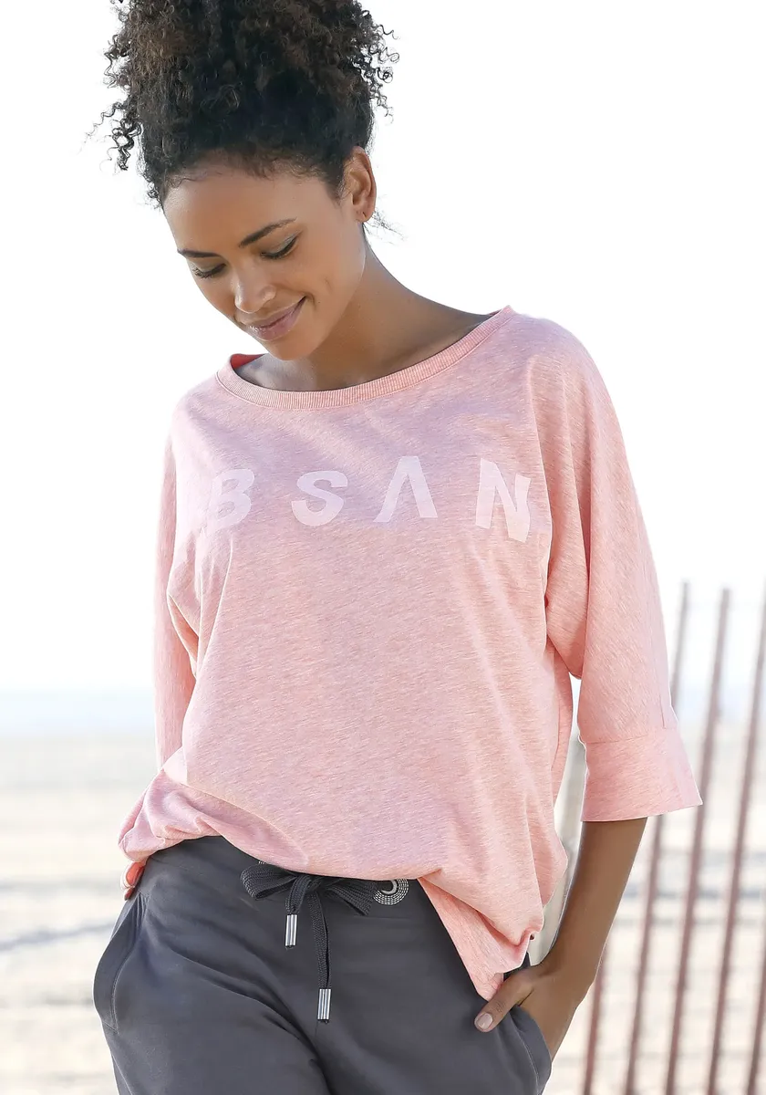 Рубашка Elbsand с рукавом 3/4 "Iduna", меланжевого цвета с логотипом спереди, смесь хлопка, свободный крой, коралловый
Рубашка Elbsand с рукавом 3/4 "Iduna", меланжевого цвета с логотипом спереди, смесь хлопка, свободный крой, коралловый