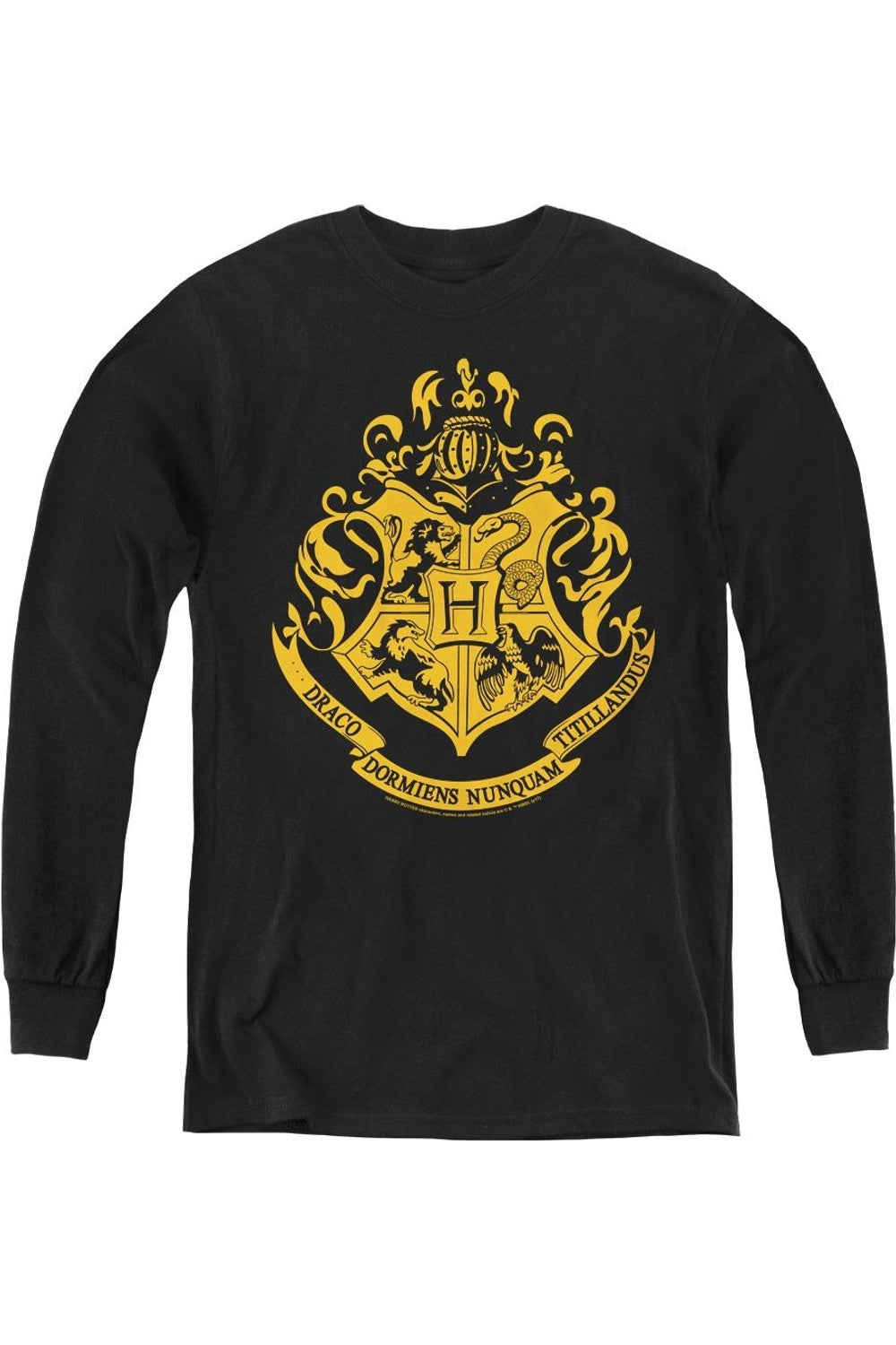 Футболка с длинным рукавом для детей с гербом Хогвартса из Гарри Поттера Gildan, черный
Футболка с длинным рукавом для детей с гербом Хогвартса из Гарри Поттера Gildan, черный