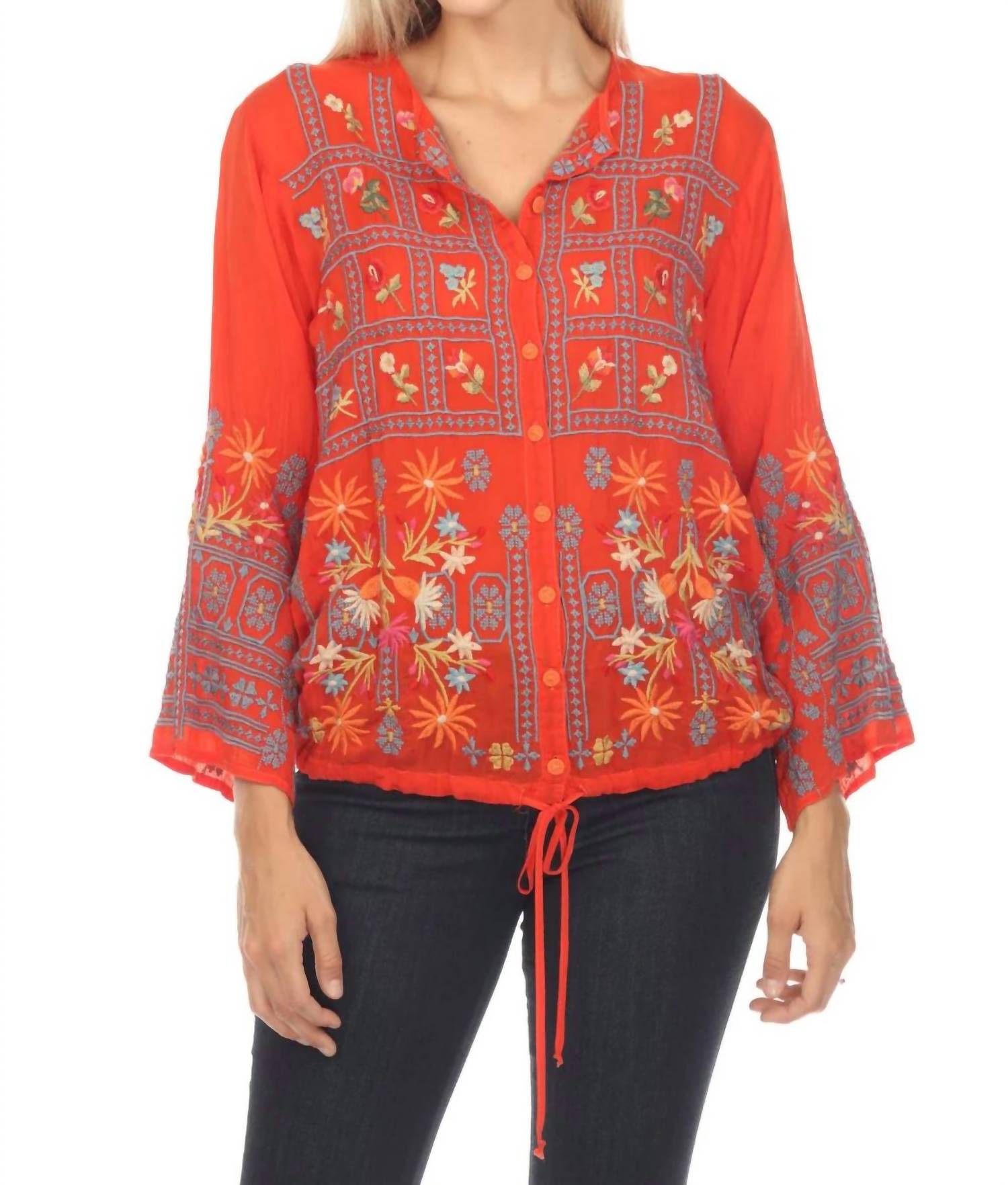 Блузка Wyatt в цвете «помидор черри» Johnny Was, цвет cherry tomato
Блузка Wyatt в цвете «помидор черри» Johnny Was, цвет cherry tomato