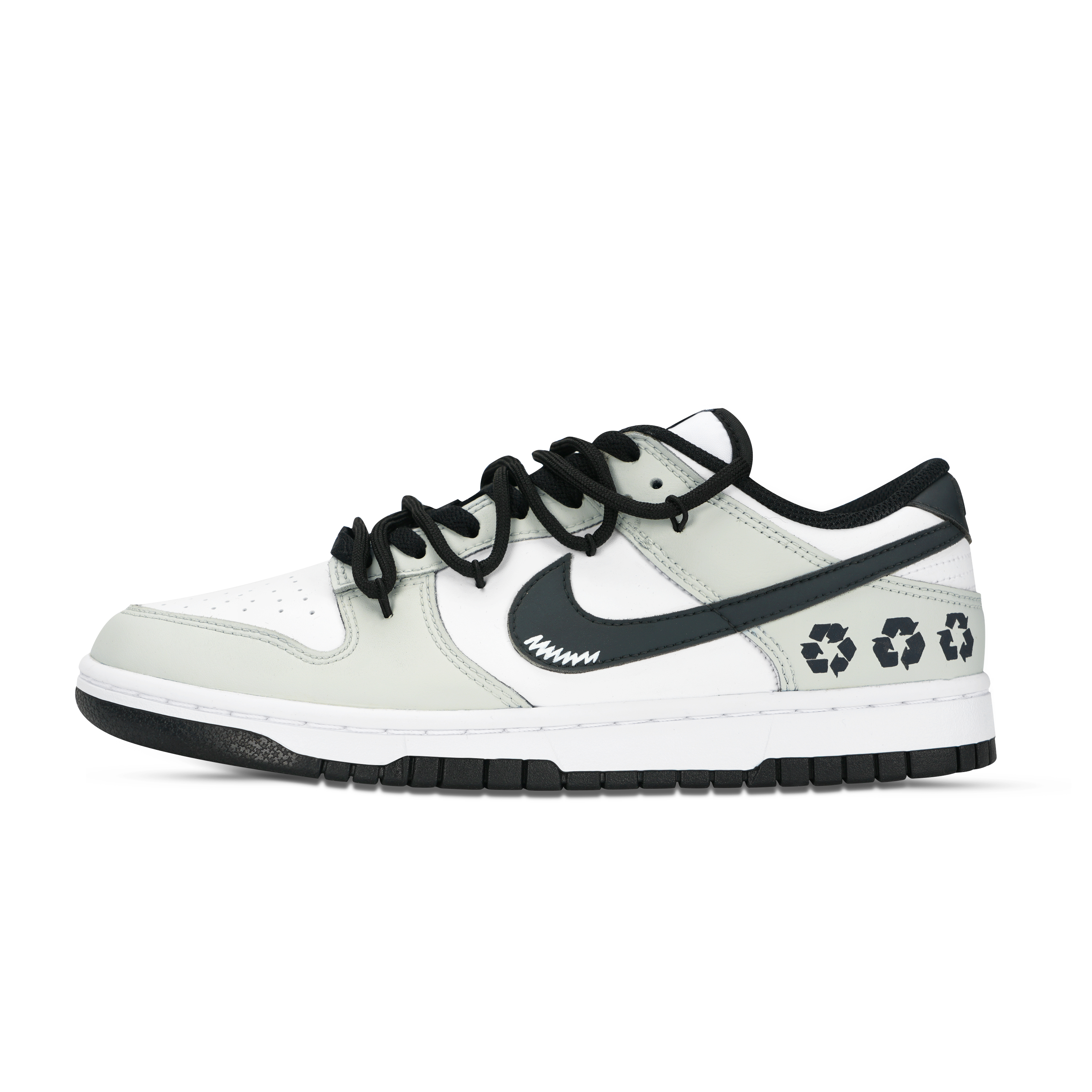 Nike Кроссовки для скейтбординга Dunk Black White, Recycled Cycle, устойчивые к истиранию и скольжению, низкие, унисекс, Light Green
Nike Кроссовки для скейтбординга Dunk Black White, Recycled Cycle, устойчивые к истиранию и скольжению, низкие, унисекс, Light Green