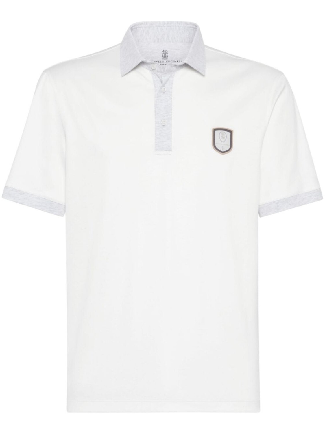 Brunello Cucinelli рубашка поло с аппликацией, белый
Brunello Cucinelli рубашка поло с аппликацией, белый