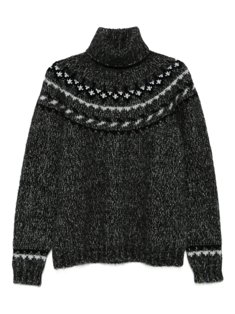 Свитер Laila с высоким воротником P.A.R.O.S.H., серый 
Свитер Laila с высоким воротником P.A.R.O.S.H., серый