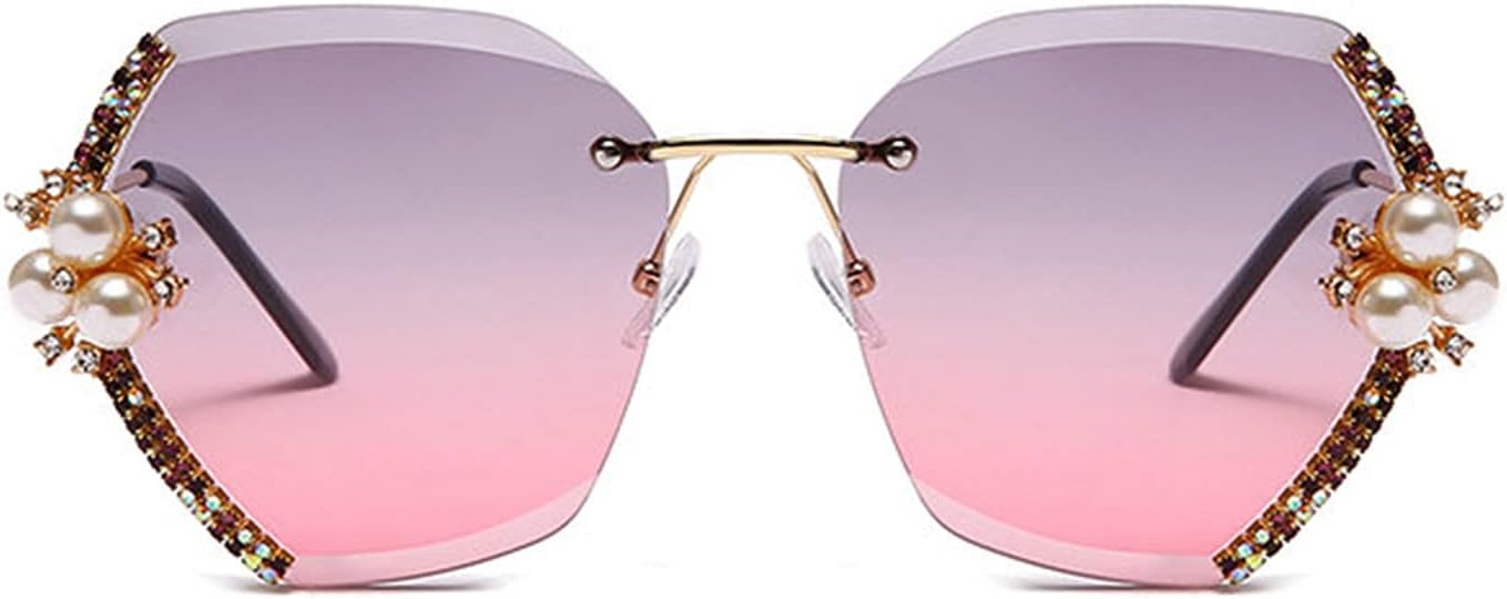 Willochra Безободковые роскошные солнцезащитные очки со стразами для женщин, модные хрустальные солнцезащитные очки в винтажном стиле с градиентными линзами, Purple Pink
Willochra Безободковые роскошные солнцезащитные очки со стразами для женщин, модные хрустальные солнцезащитные очки в винтажном стиле с градиентными линзами, Purple Pink