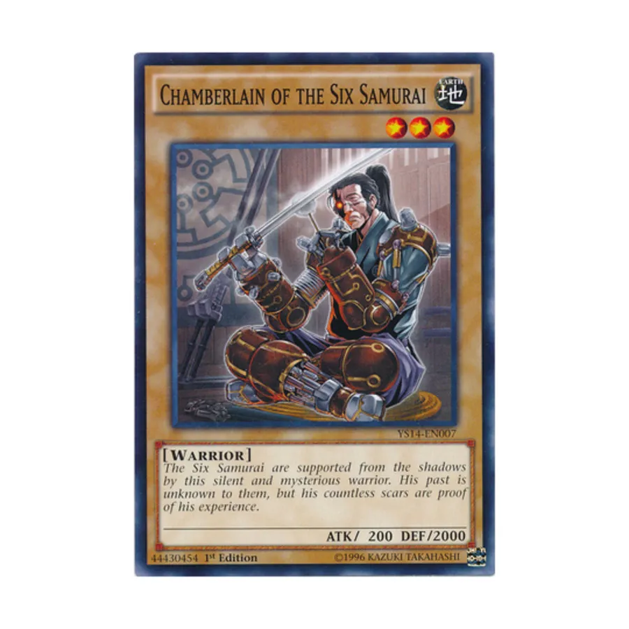 CCG Чемберлен Шести Самураев (Обычный), Yu-Gi-Oh - Structure Deck - Space-Time Showdown - Singles
CCG Чемберлен Шести Самураев (Обычный), Yu-Gi-Oh - Structure Deck - Space-Time Showdown - Singles