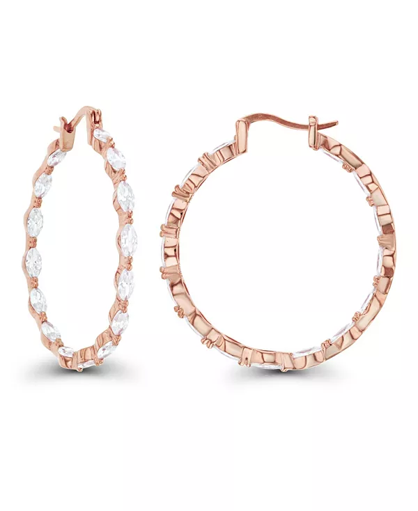 Серьги-Кольца из 14-каратного розового золота с фианитами огранки «маркиз» (также из 14-каратного золота по серебру или 14-каратного розового золота по серебру) Macy'S, pink
Серьги-Кольца из 14-каратного розового золота с фианитами огранки «маркиз» (также из 14-каратного золота по серебру или 14-каратного розового золота по серебру) Macy'S, pink