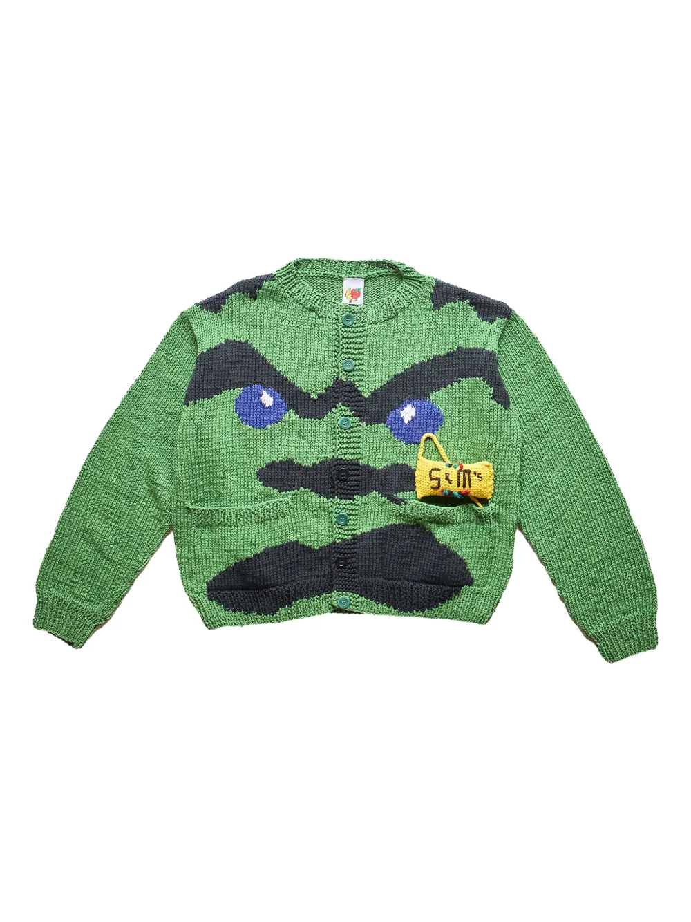 Кардиган Ice Cream Hand Green SKY HIGH FARM, зеленый
Кардиган Ice Cream Hand Green SKY HIGH FARM, зеленый