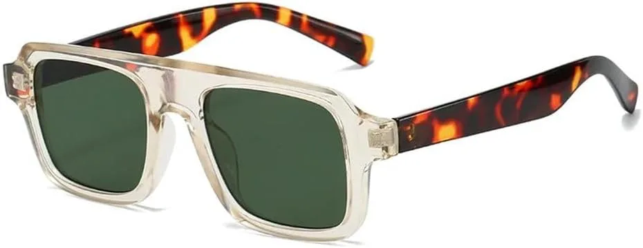 Мужские солнцезащитные очки в стиле ретро с прозрачными линзами и защитой от УФ-излучения UV400, женские солнцезащитные очки в стиле панк MTZJH, Champagne Dark Green
Мужские солнцезащитные очки в стиле ретро с прозрачными линзами и защитой от УФ-излучения UV400, женские солнцезащитные очки в стиле панк MTZJH, Champagne Dark Green