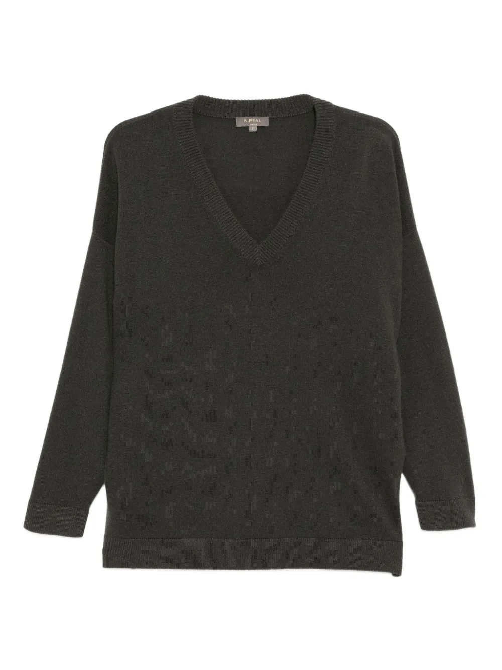 Джемпер с V-образным вырезом N.Peal, зеленый
Джемпер с V-образным вырезом N.Peal, зеленый