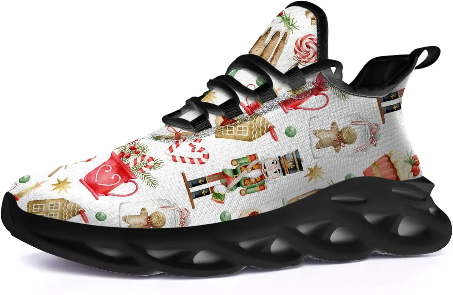Рождественские кроссовки Ciadoon для женщин и мужчин, для бега по дороге, ходьбы, тенниса, дышащие, легкие, обувь Санта, подарки для мужчин и женщин, белый
Рождественские кроссовки Ciadoon для женщин и мужчин, для бега по дороге, ходьбы, тенниса, дышащие, легкие, обувь Санта, подарки для мужчин и женщин, белый