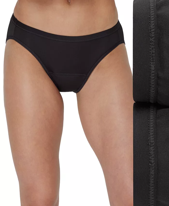 Женские трусики-бикини для умеренных выделений, 2 шт., 42MMCP Hanes, черный
Женские трусики-бикини для умеренных выделений, 2 шт., 42MMCP Hanes, черный