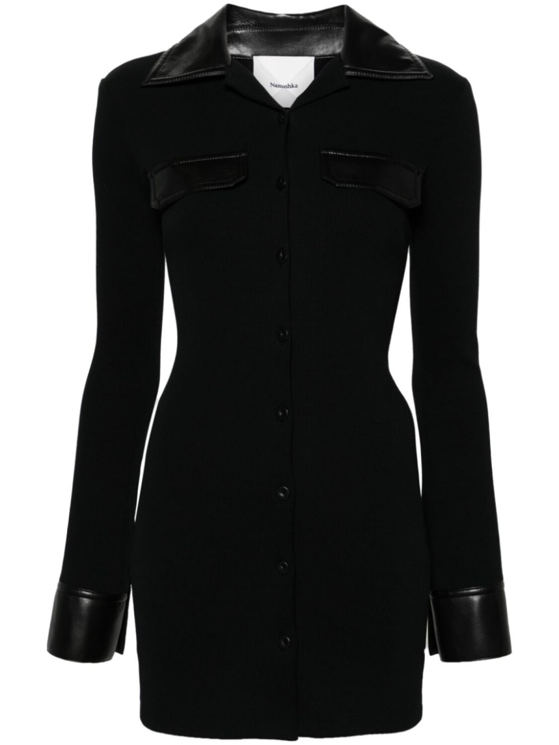 Nanushka платье мини Bryelle в рубчик, черный
Nanushka платье мини Bryelle в рубчик, черный