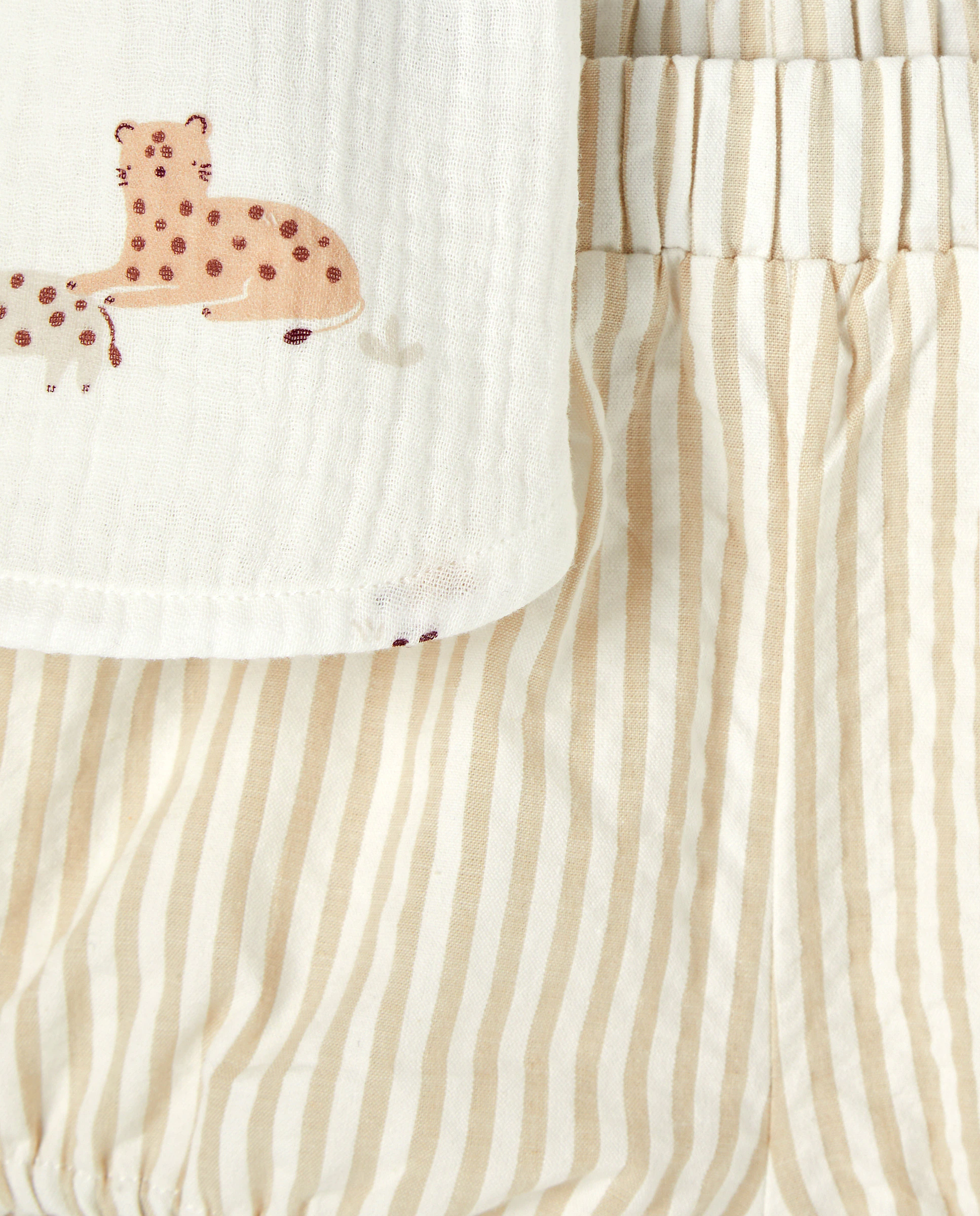 Детская короткая пижама из ткани seersucker Cotton Juice, коричневый
Детская короткая пижама из ткани seersucker Cotton Juice, коричневый