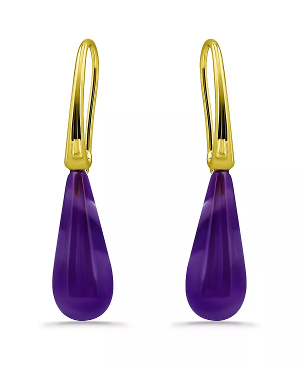 Серьги-Капли с натуральными камнями, покрытые 14-каратным золотом Macy'S, amethyst
Серьги-Капли с натуральными камнями, покрытые 14-каратным золотом Macy'S, amethyst