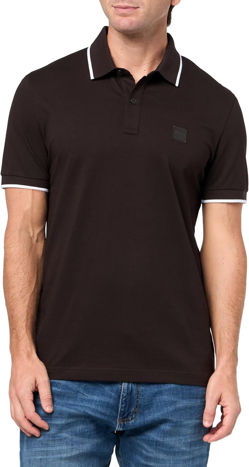 BOSS Мужская поло с квадратным логотипом Slim Fit, Ganache Brown, Коричневый, BOSS Мужская поло с квадратным логотипом Slim Fit, Ganache Brown
BOSS Мужская поло с квадратным логотипом Slim Fit, Ganache Brown, Коричневый, BOSS Мужская поло с квадратным логотипом Slim Fit, Ganache Brown