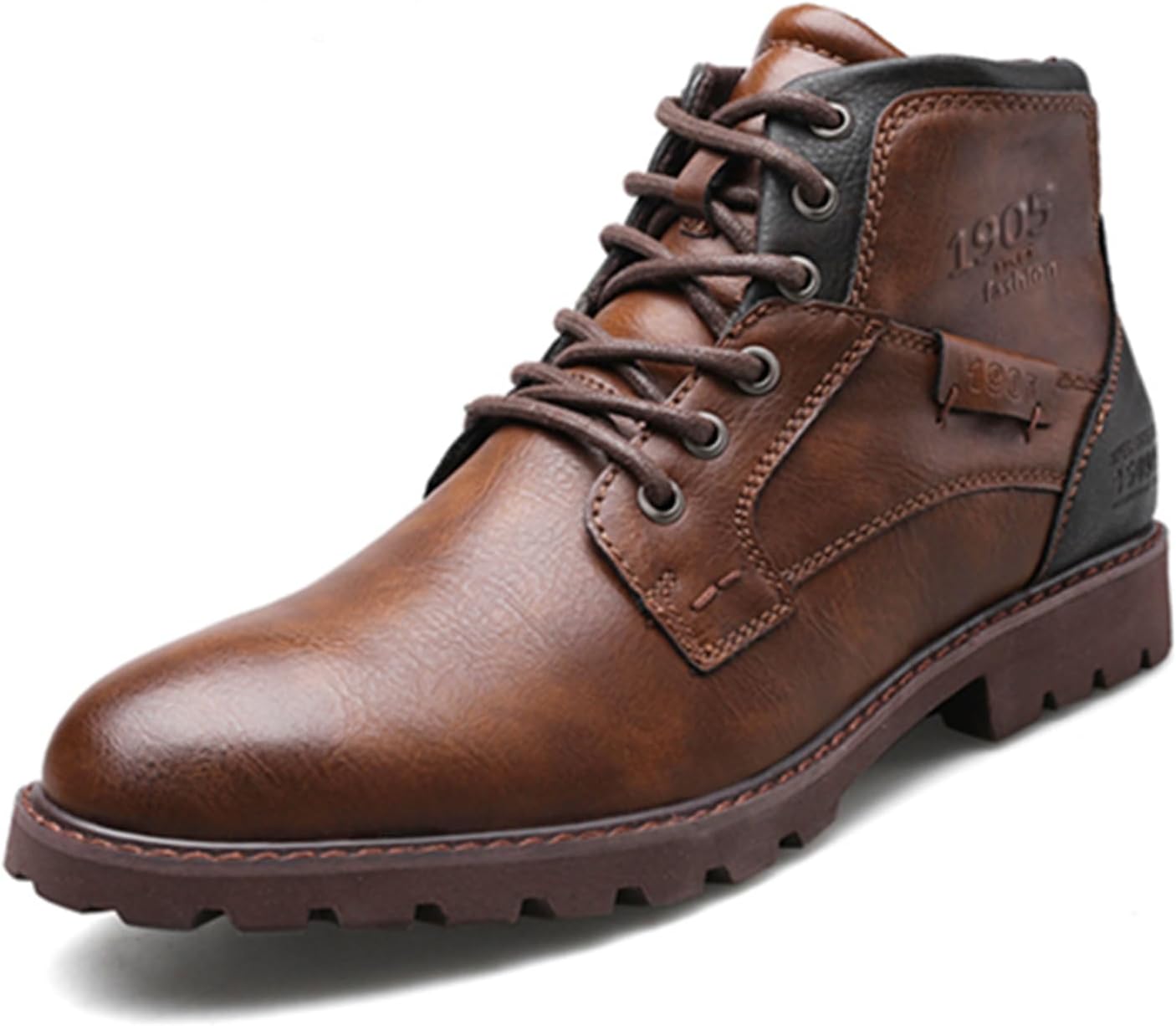 Ботинки UOQAPRE для мужчин, кожаные ботинки на танкетке с боковой молнией, мужские мотоциклетные ботинки с регулируемой шириной, Brown-01
Ботинки UOQAPRE для мужчин, кожаные ботинки на танкетке с боковой молнией, мужские мотоциклетные ботинки с регулируемой шириной, Brown-01