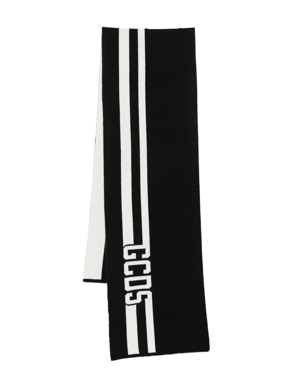 Полосатый хлопковый шарф Gcds, черный
Полосатый хлопковый шарф Gcds, черный