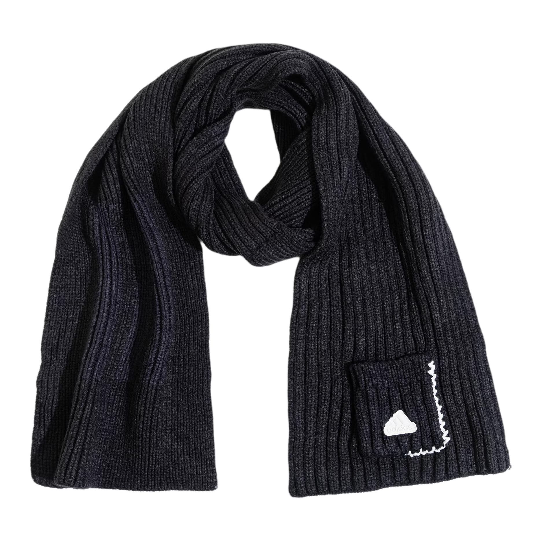 Adidas Вязаный шарф унисекс черный, Black
Adidas Вязаный шарф унисекс черный, Black