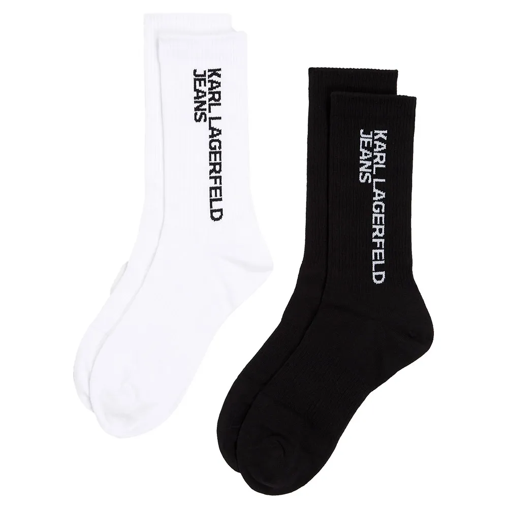 Носки Karl Lagerfeld A1W47053 2 pairs, белый/черный
Носки Karl Lagerfeld A1W47053 2 pairs, белый/черный