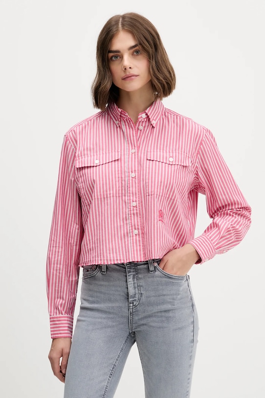 Хлопковая рубашка Tommy Jeans, розовый
Хлопковая рубашка Tommy Jeans, розовый