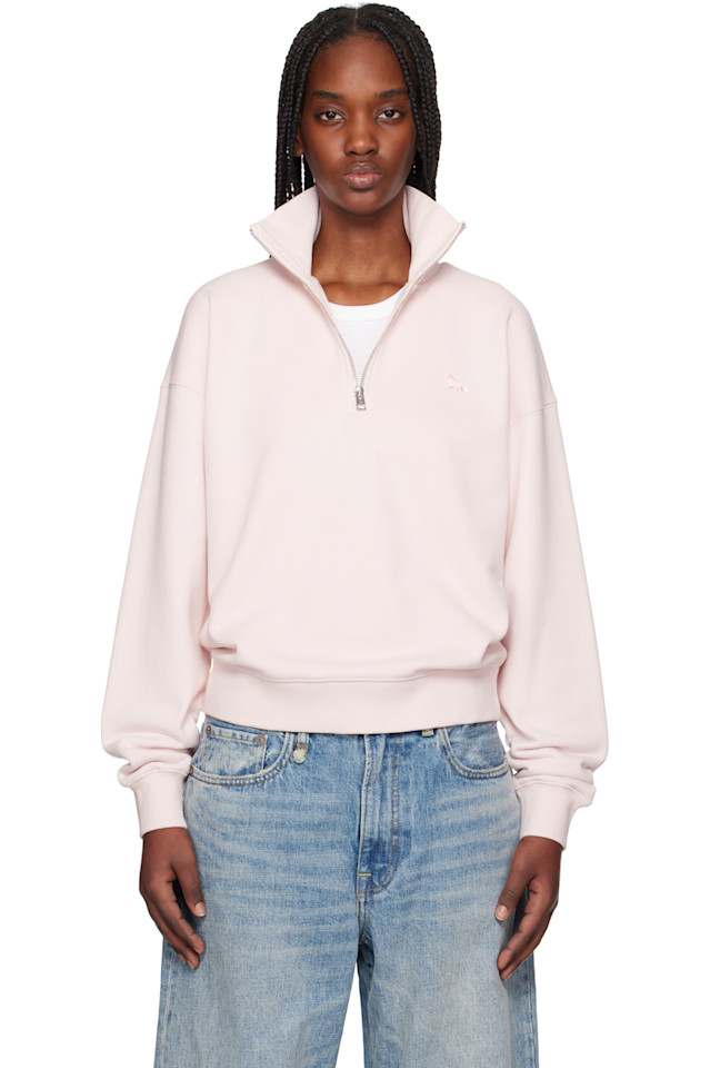 Свитшот с лисёнком на груди и молнией до половины Maison Kitsuné, розовый
Свитшот с лисёнком на груди и молнией до половины Maison Kitsuné, розовый