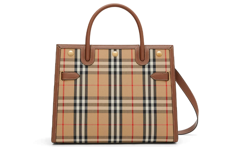 Маленькая винтажная клетчатая сумка с двумя ручками архивная бежево-коричневая Burberry 
Маленькая винтажная клетчатая сумка с двумя ручками архивная бежево-коричневая Burberry